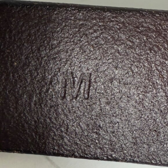 Simply Vera Wang Leather Belt Size M Brown Double Prong VTG Military Style Rare - Picture 11 of 16